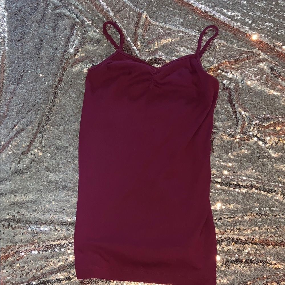 Burgundy tank top